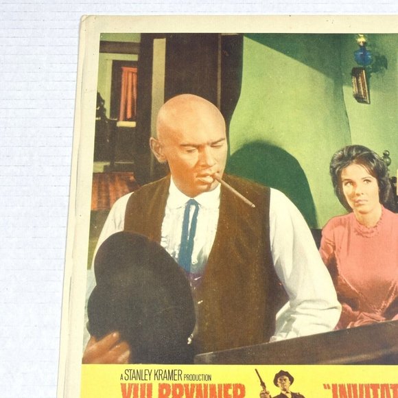 Invitation to a Gunfighter Movie Lobby Card Poster 1964 Yul Brynner Western Film - Picture 7 of 7